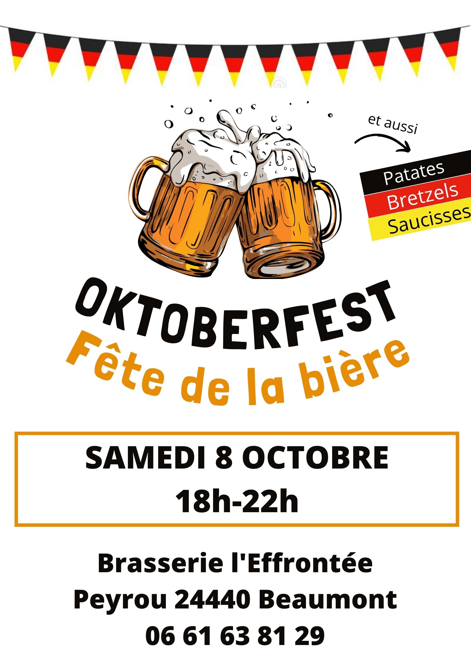 Oktoberfest : Fête de la Bière à la Ferme l'Effrontée